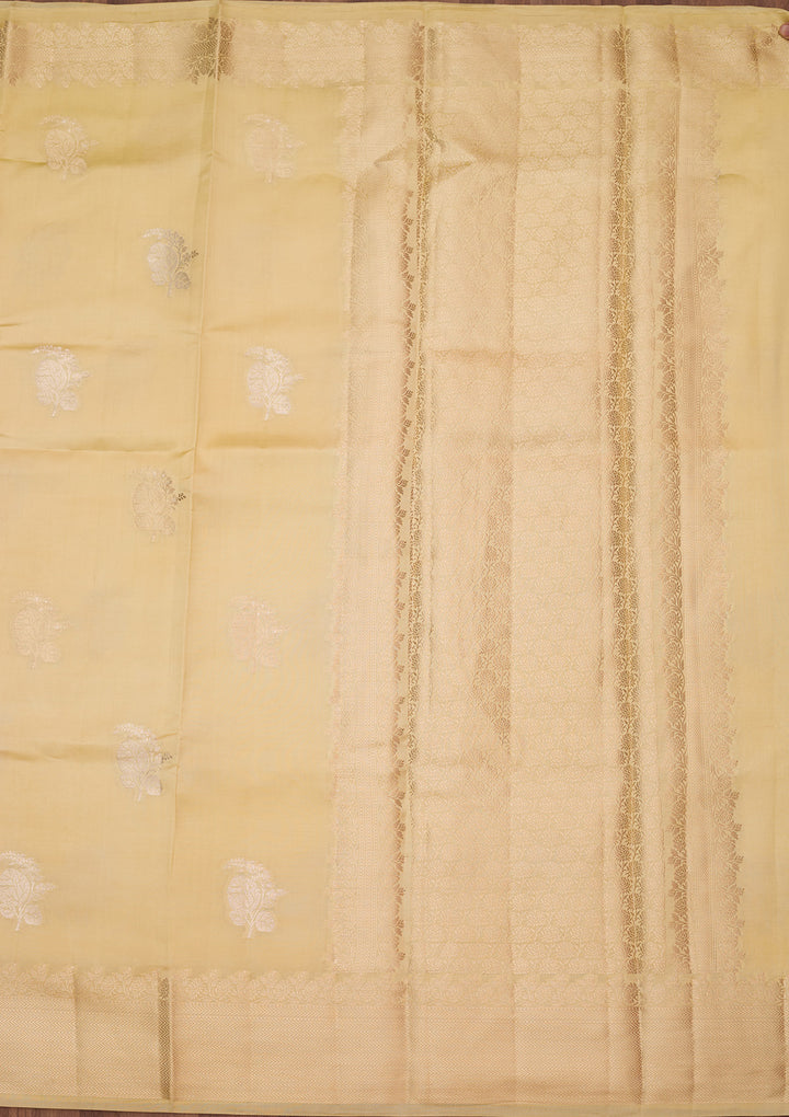 Lemon Yellow Zariwork (Gold) Pure Silk Silk_Saree