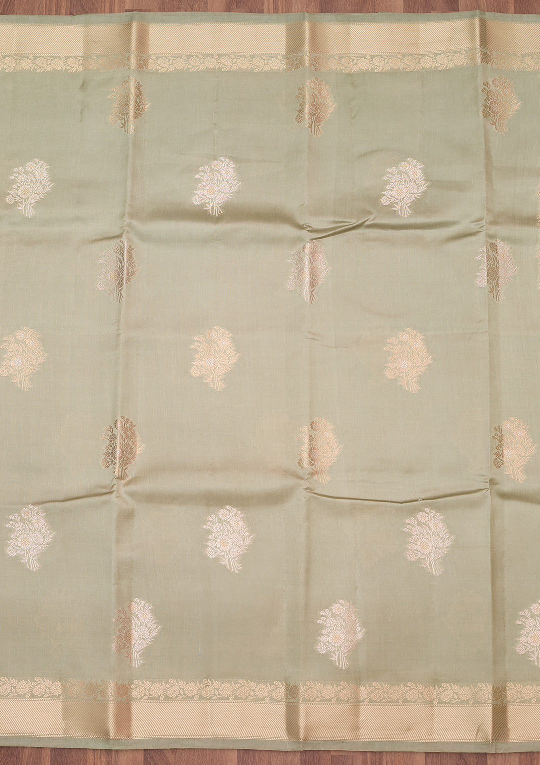 Pista Green Zariwork Silk Silk_Saree