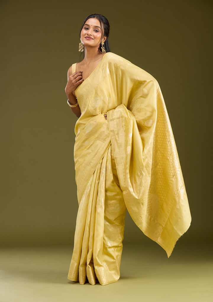 Gold Zariwork (Gold) Pure Silk Saree