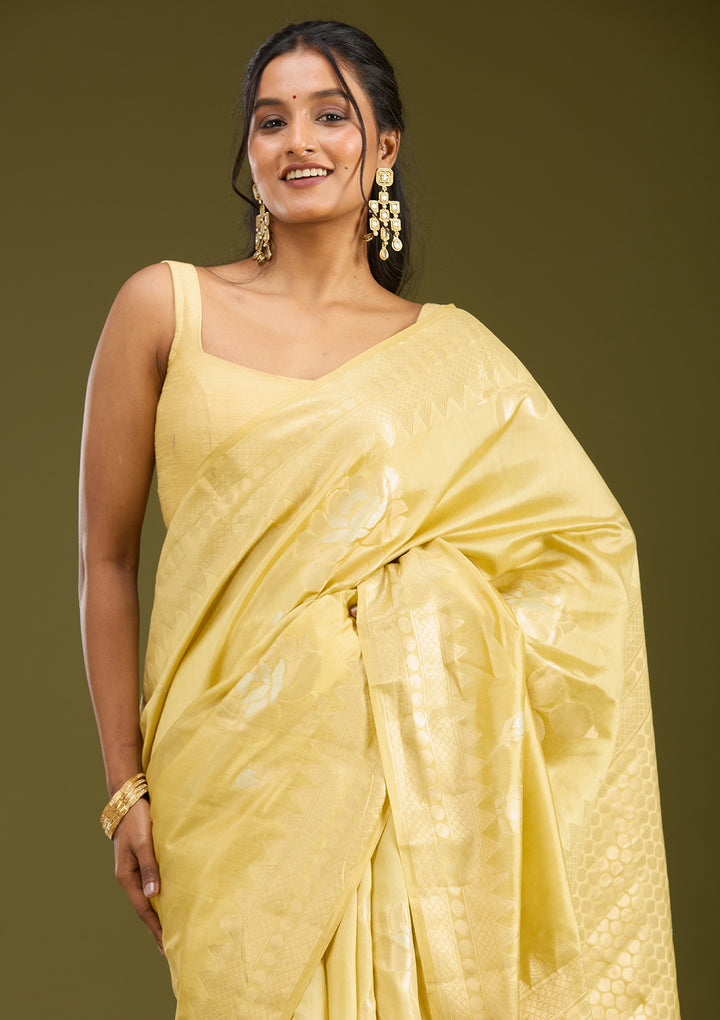 Gold Zariwork (Gold) Pure Silk Saree