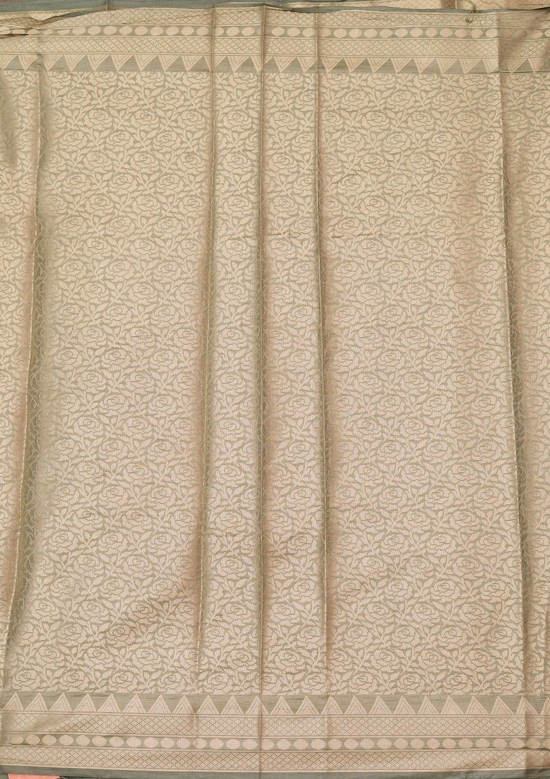 Sea Green Zariwork (Gold) Pure Silk Silk_Saree