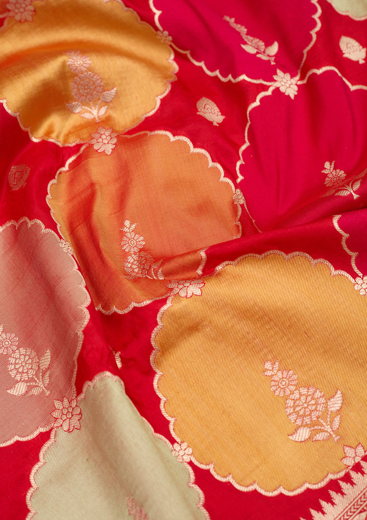 Red Zariwork Pure Silk Saree