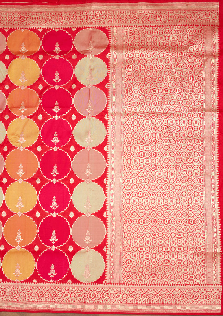 Red Zariwork Pure Silk Saree