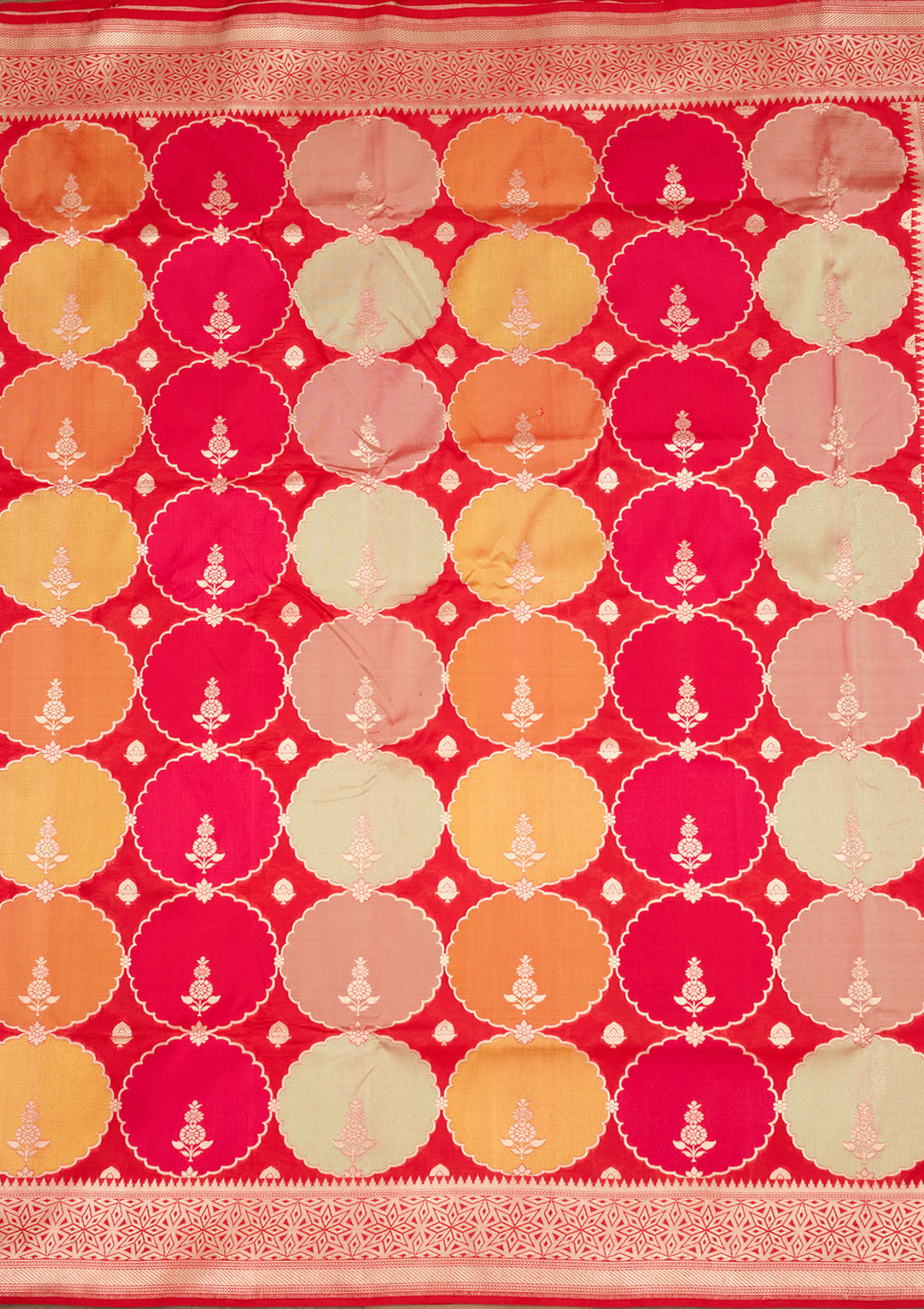 Red Zariwork Pure Silk Saree