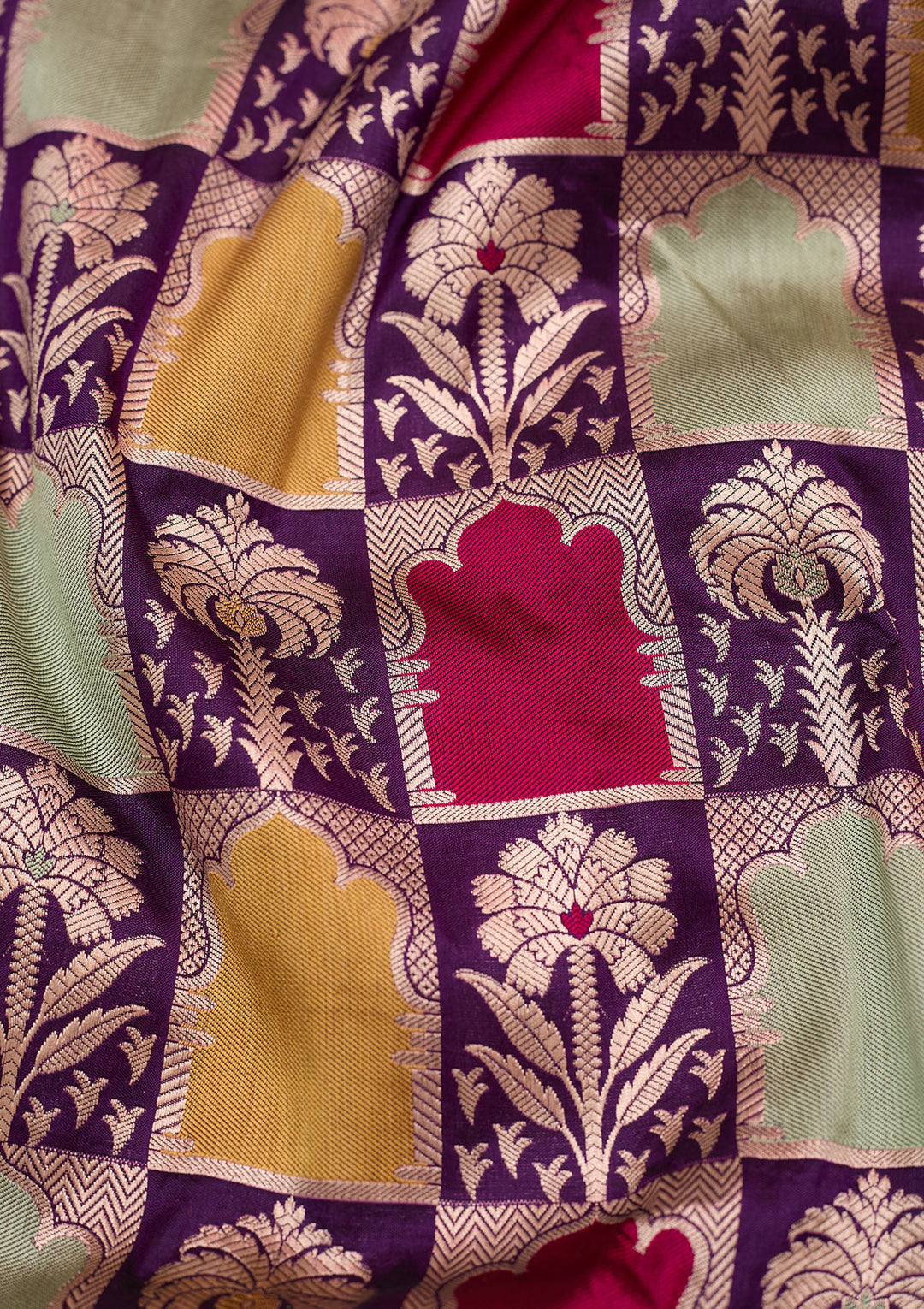 Purple Zariwork Silk Silk_Saree