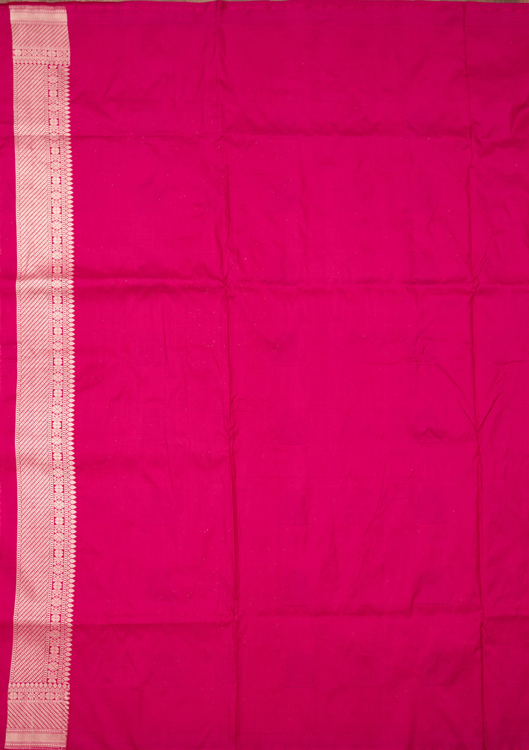 Rani Pink Zariwork Silk Silk_Saree
