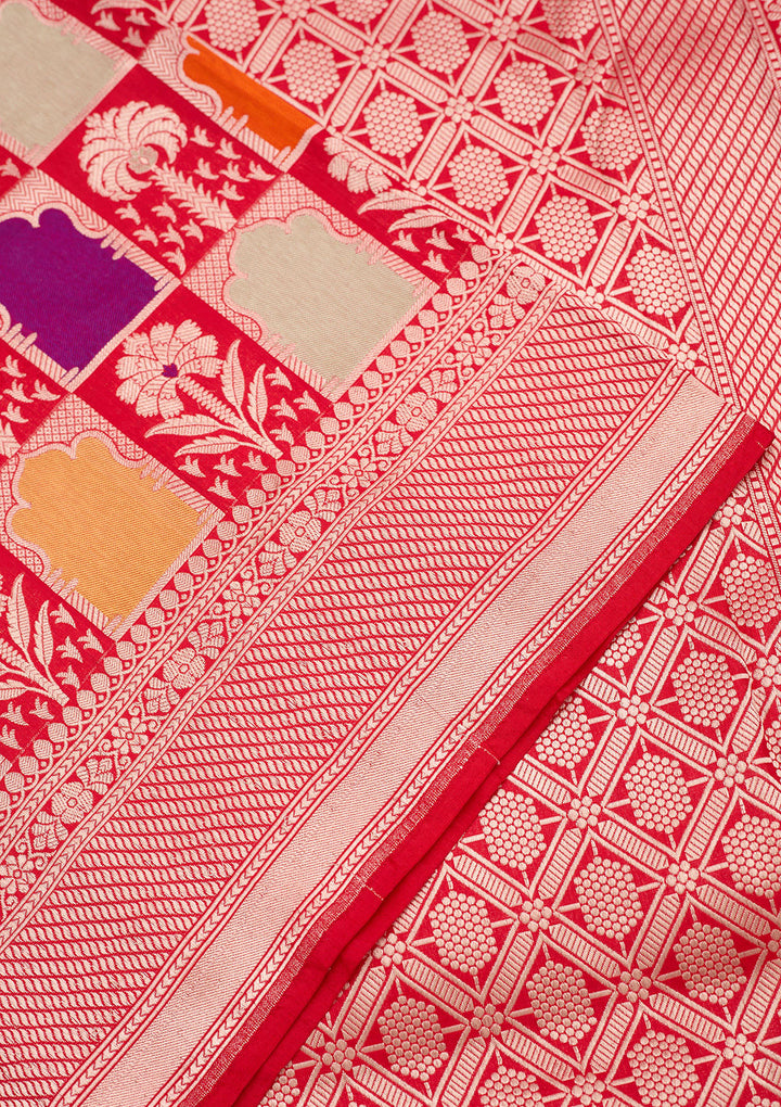 Red Zariwork Silk Silk_Saree