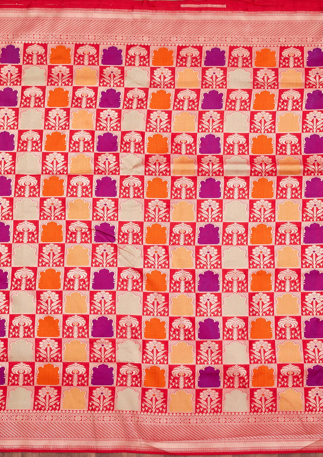 Red Zariwork Silk Silk_Saree