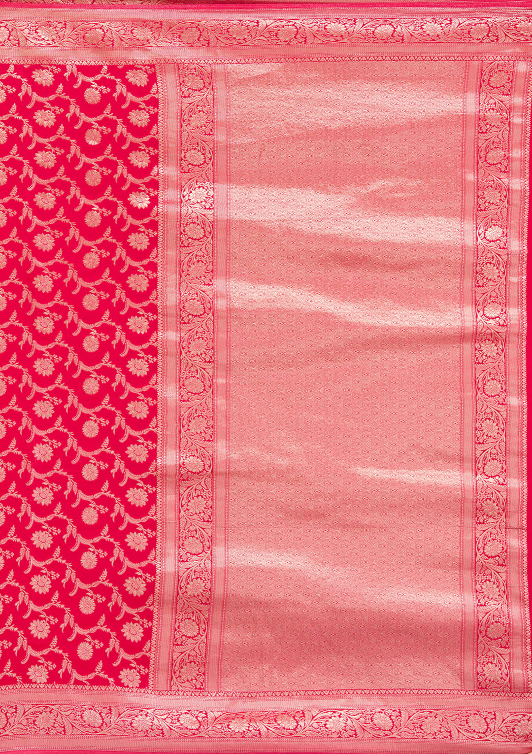 Rani Pink Zariwork (Gold) Silk Silk_Saree