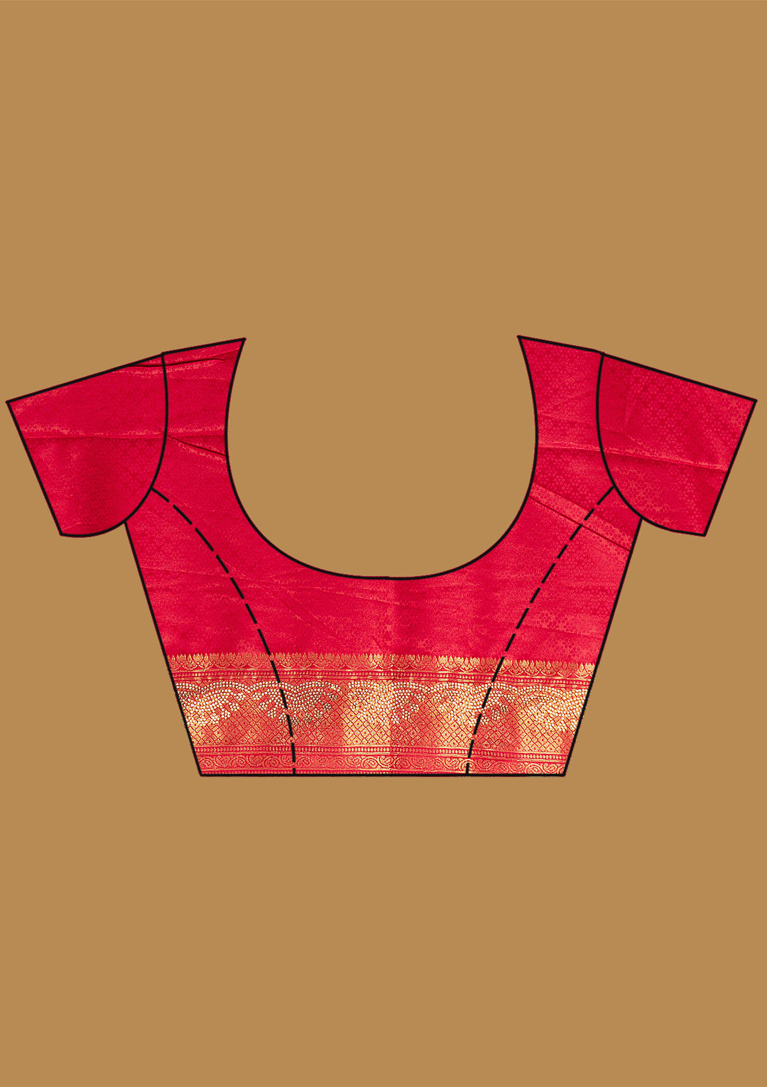 Rani Pink Stonework (Silver) Art Silk Silk_Saree