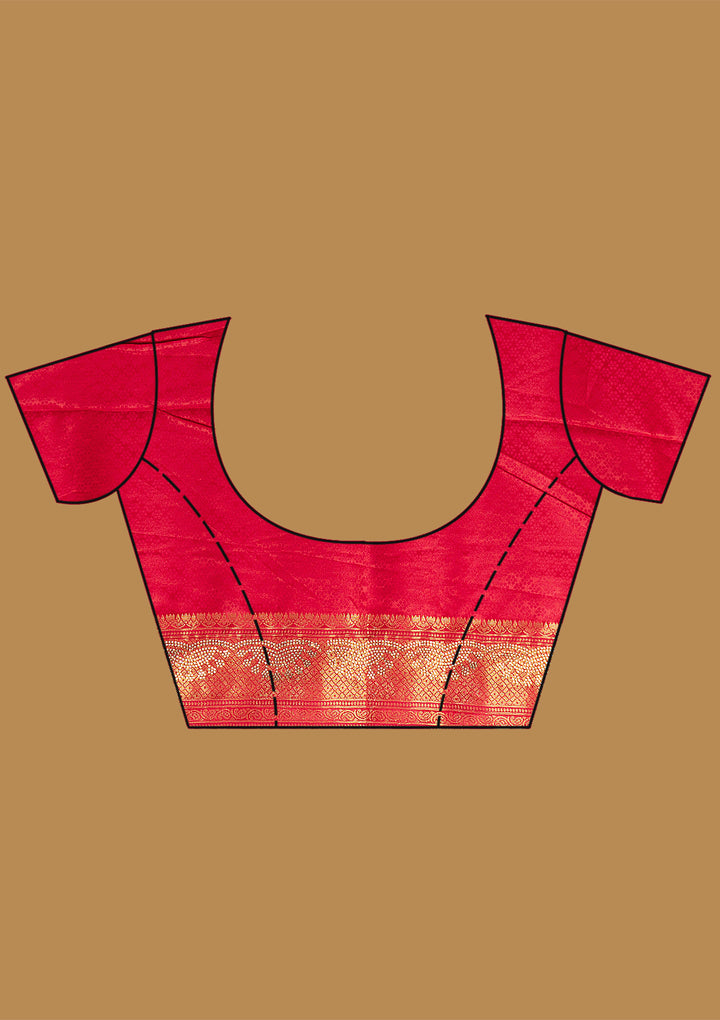 Rani Pink Stonework (Silver) Art Silk Silk_Saree