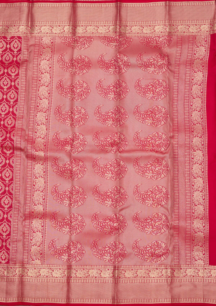 Rani Pink Zariwork (Gold) Pure Silk Silk_Saree