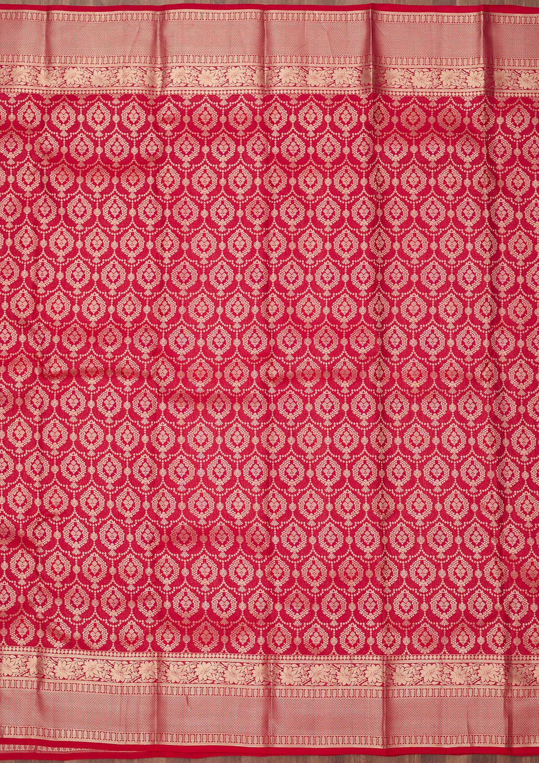 Rani Pink Zariwork (Gold) Pure Silk Silk_Saree