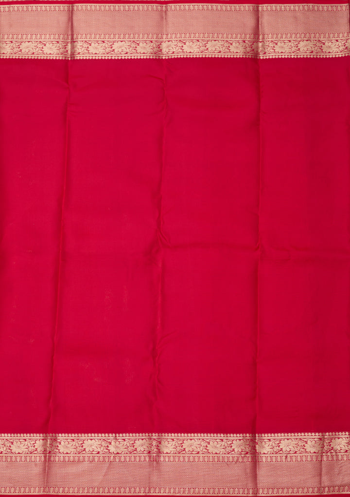 Rani Pink Zariwork (Gold) Pure Silk Silk_Saree