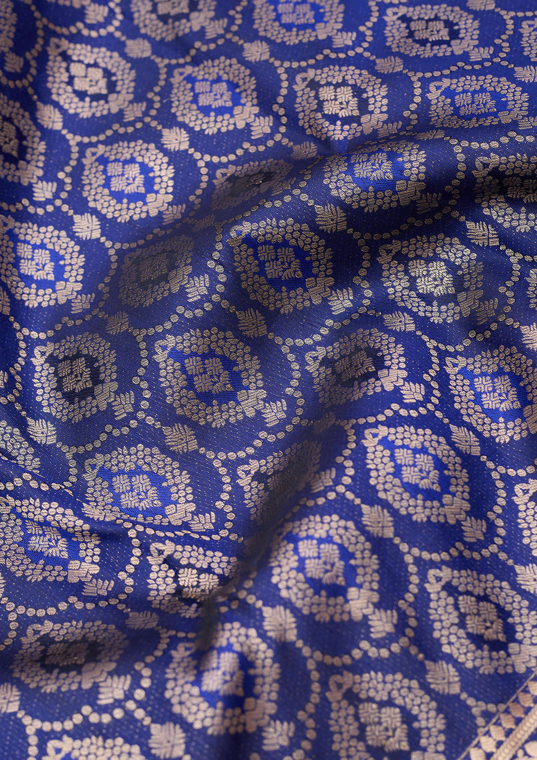 Royal Blue Zariwork (Gold) Pure Silk Silk_Saree