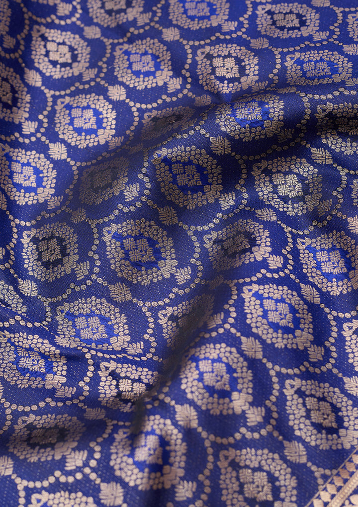 Royal Blue Zariwork (Gold) Pure Silk Silk_Saree
