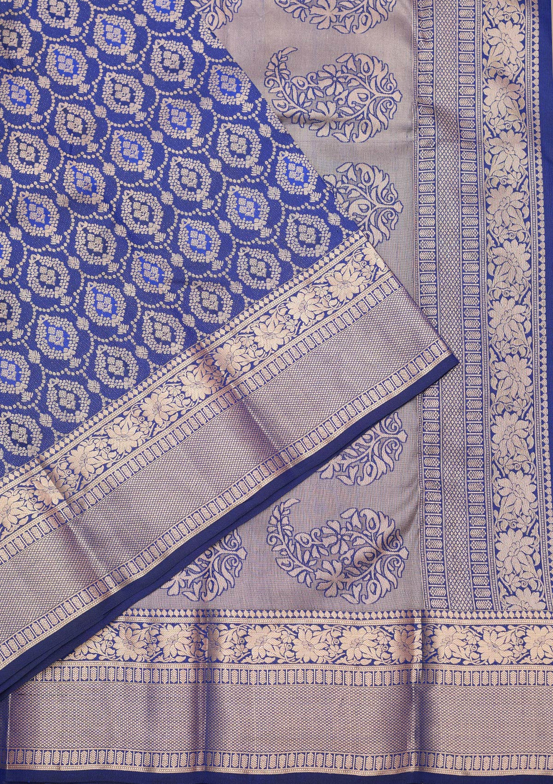 Royal Blue Zariwork (Gold) Pure Silk Silk_Saree