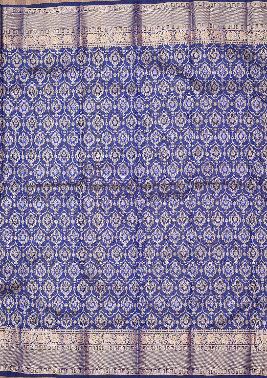 Royal Blue Zariwork (Gold) Pure Silk Silk_Saree