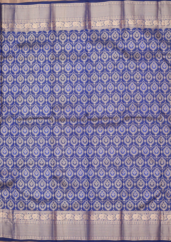 Royal Blue Zariwork (Gold) Pure Silk Silk_Saree