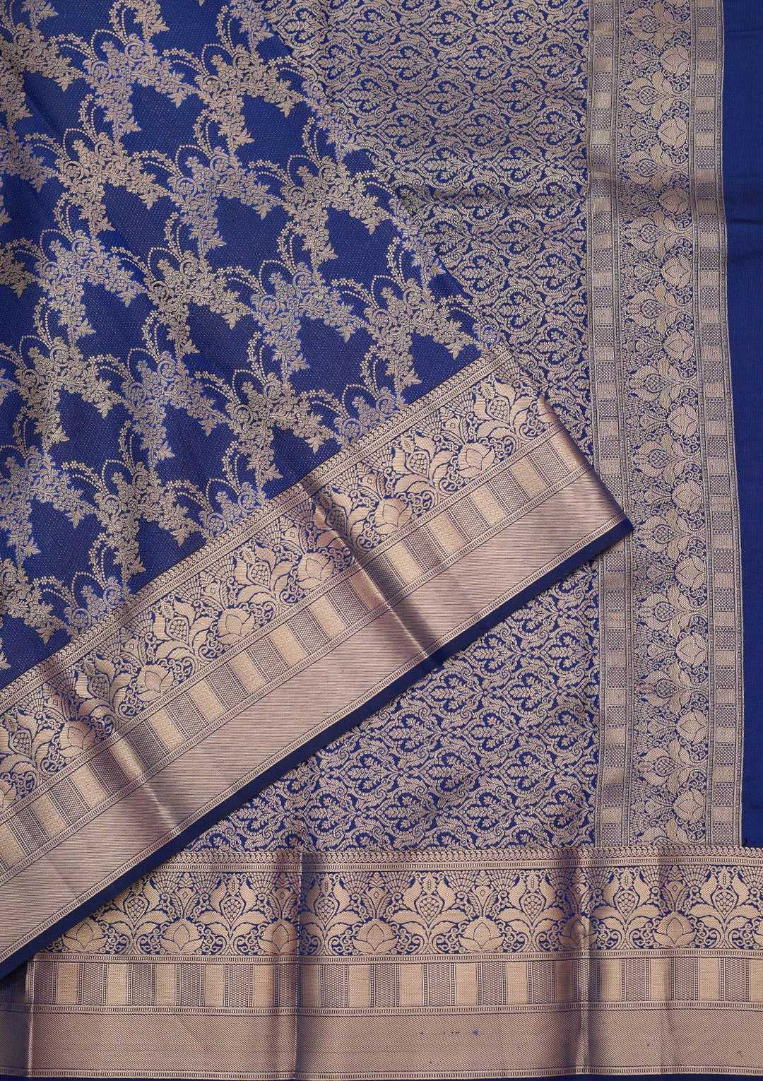 Royal Blue Zariwork (Gold) Pure Silk Silk_Saree