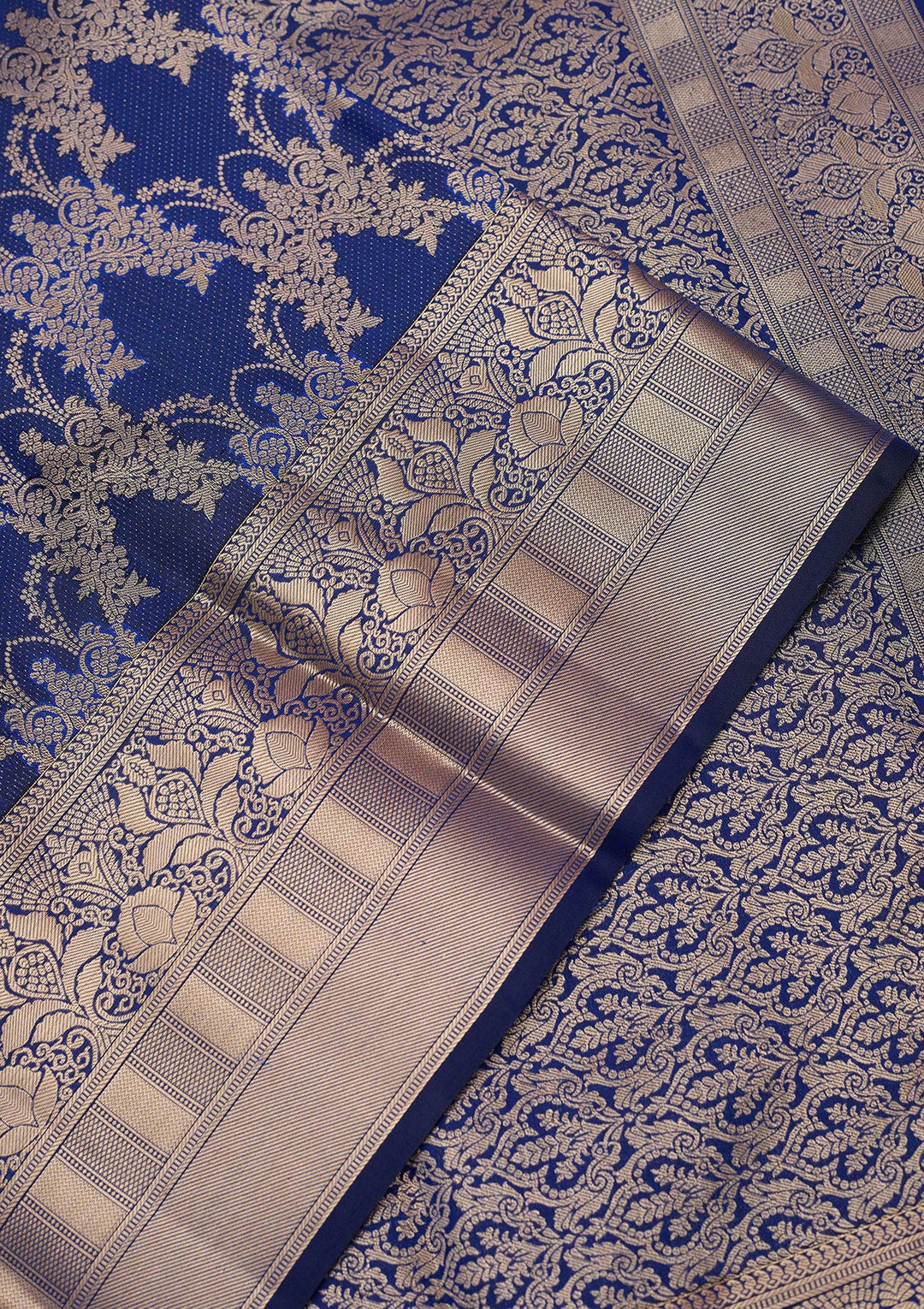 Royal Blue Zariwork (Gold) Pure Silk Silk_Saree