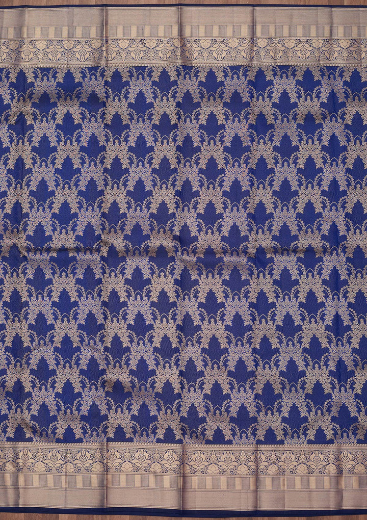 Royal Blue Zariwork (Gold) Pure Silk Silk_Saree