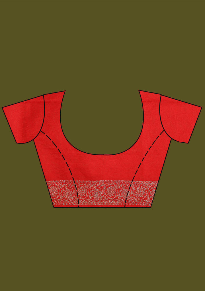 Red Zariwork (Gold) Silk Silk Saree