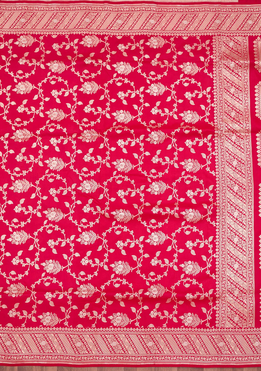 Rani Pink Zariwork (Gold) Silk Silk_Saree