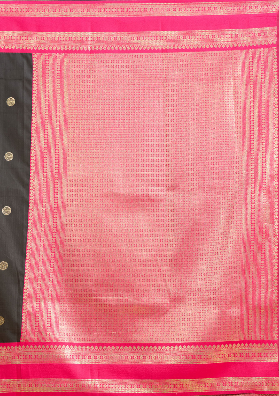 Black Zariwork (Gold) Silk Silk Saree