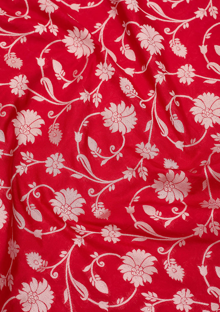 Red Zariwork Pure Silk Saree