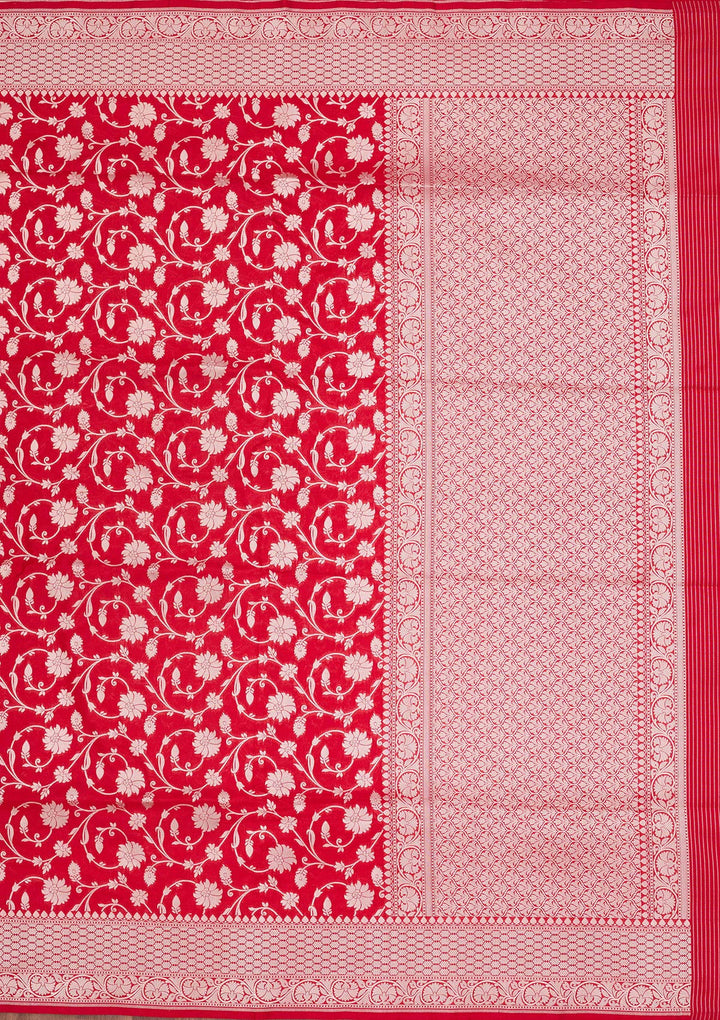 Red Zariwork Pure Silk Saree