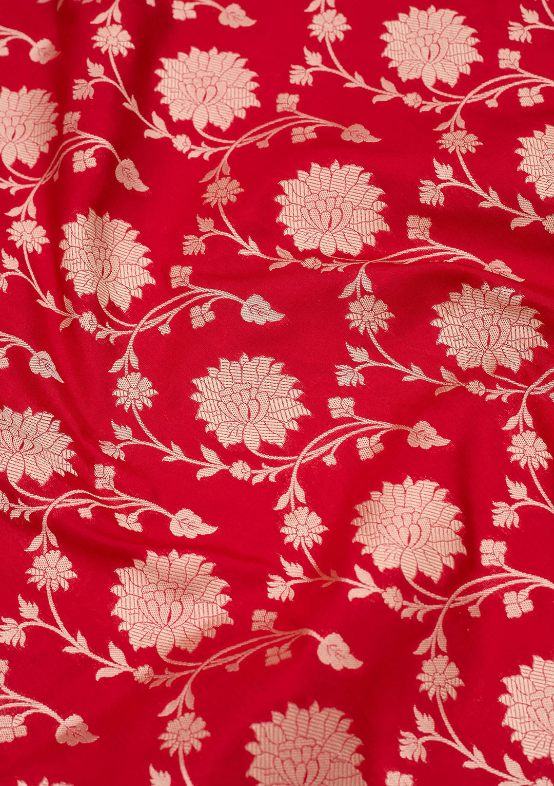 Red Zariwork Pure Silk Saree