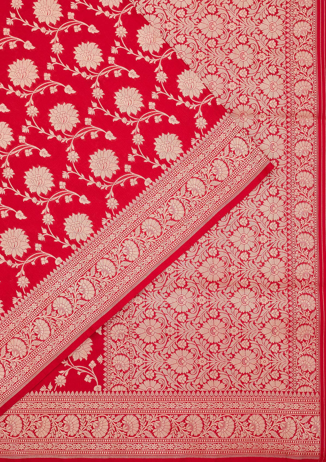 Red Zariwork Pure Silk Saree