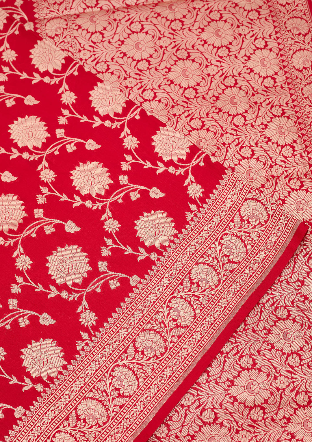 Red Zariwork Pure Silk Saree