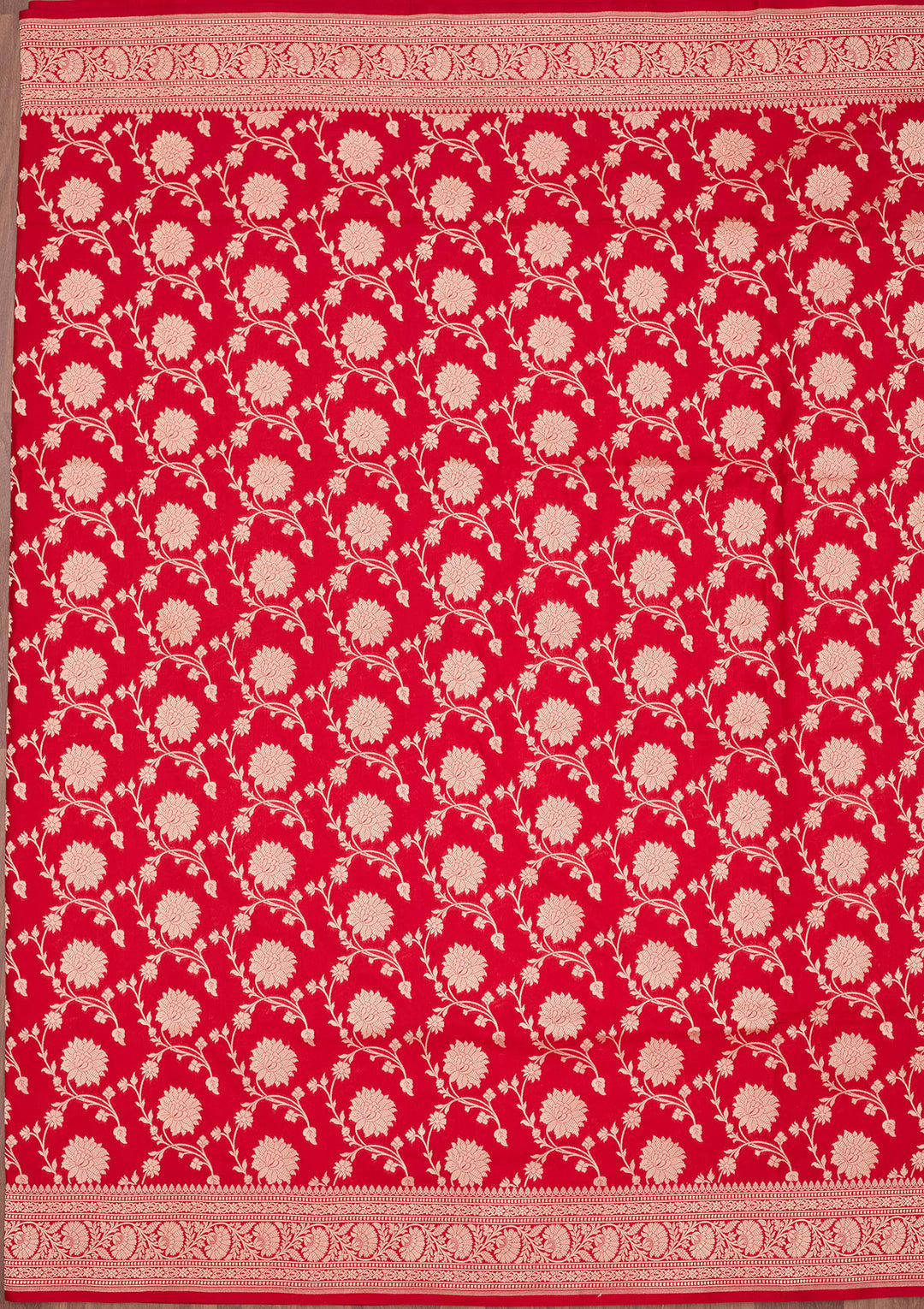 Red Zariwork Pure Silk Saree