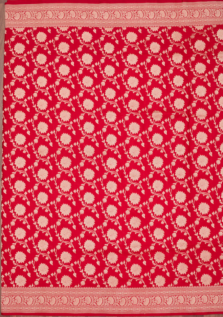 Red Zariwork Pure Silk Saree