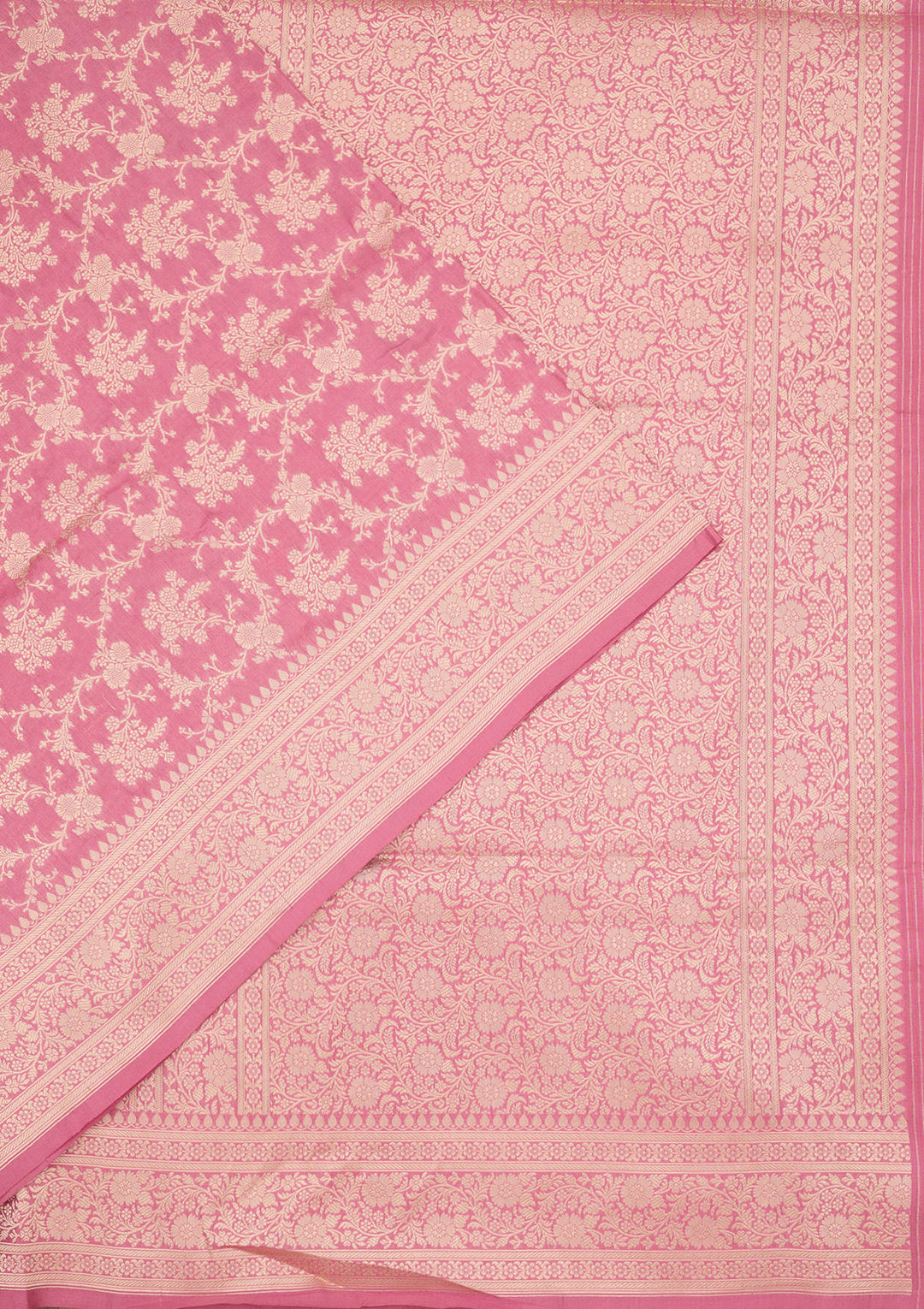 Pink Zariwork Pure Silk Saree