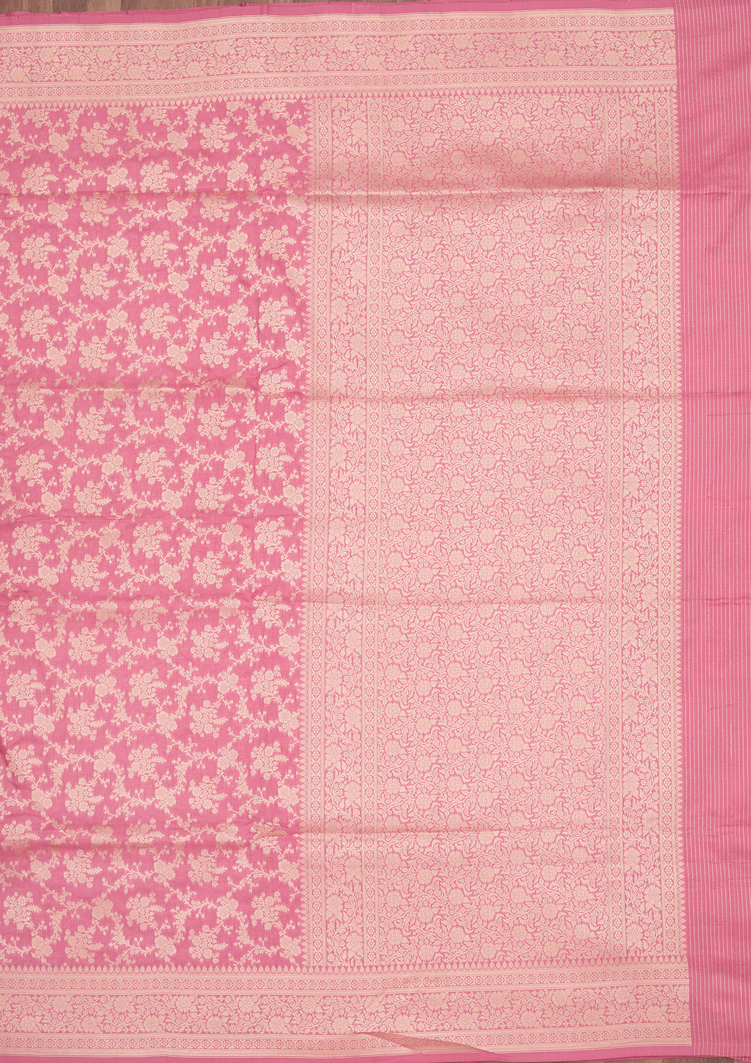 Pink Zariwork Pure Silk Saree