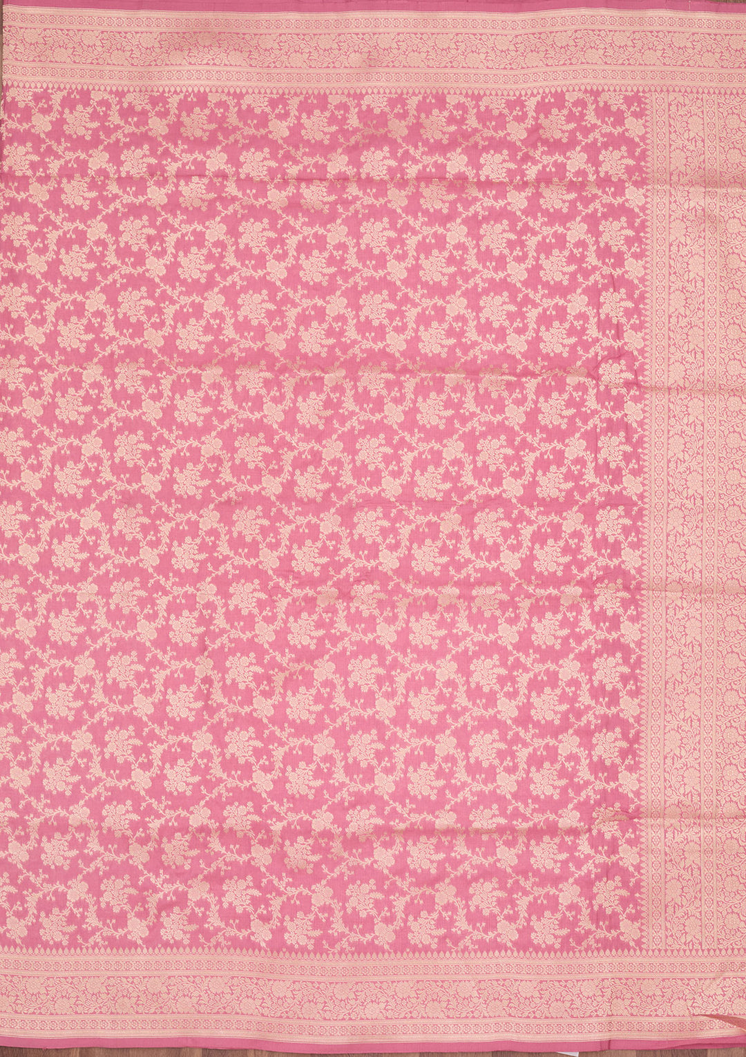 Pink Zariwork Pure Silk Saree