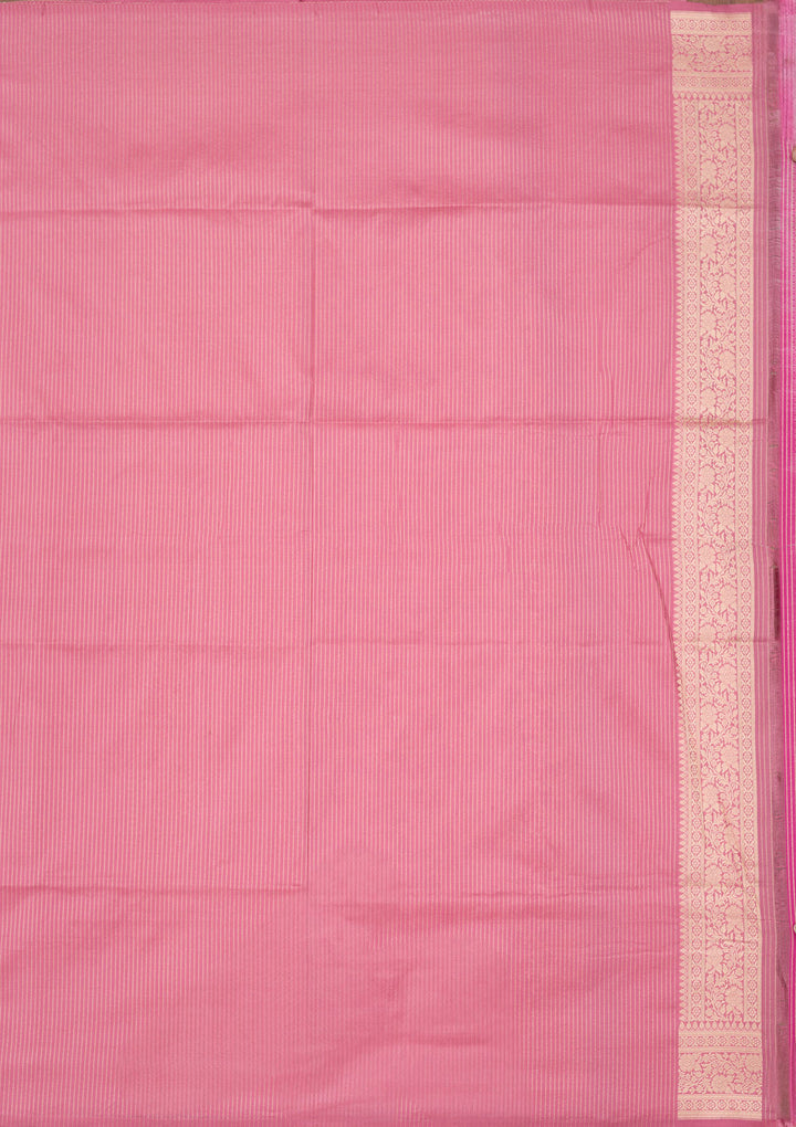 Pink Zariwork Pure Silk Saree
