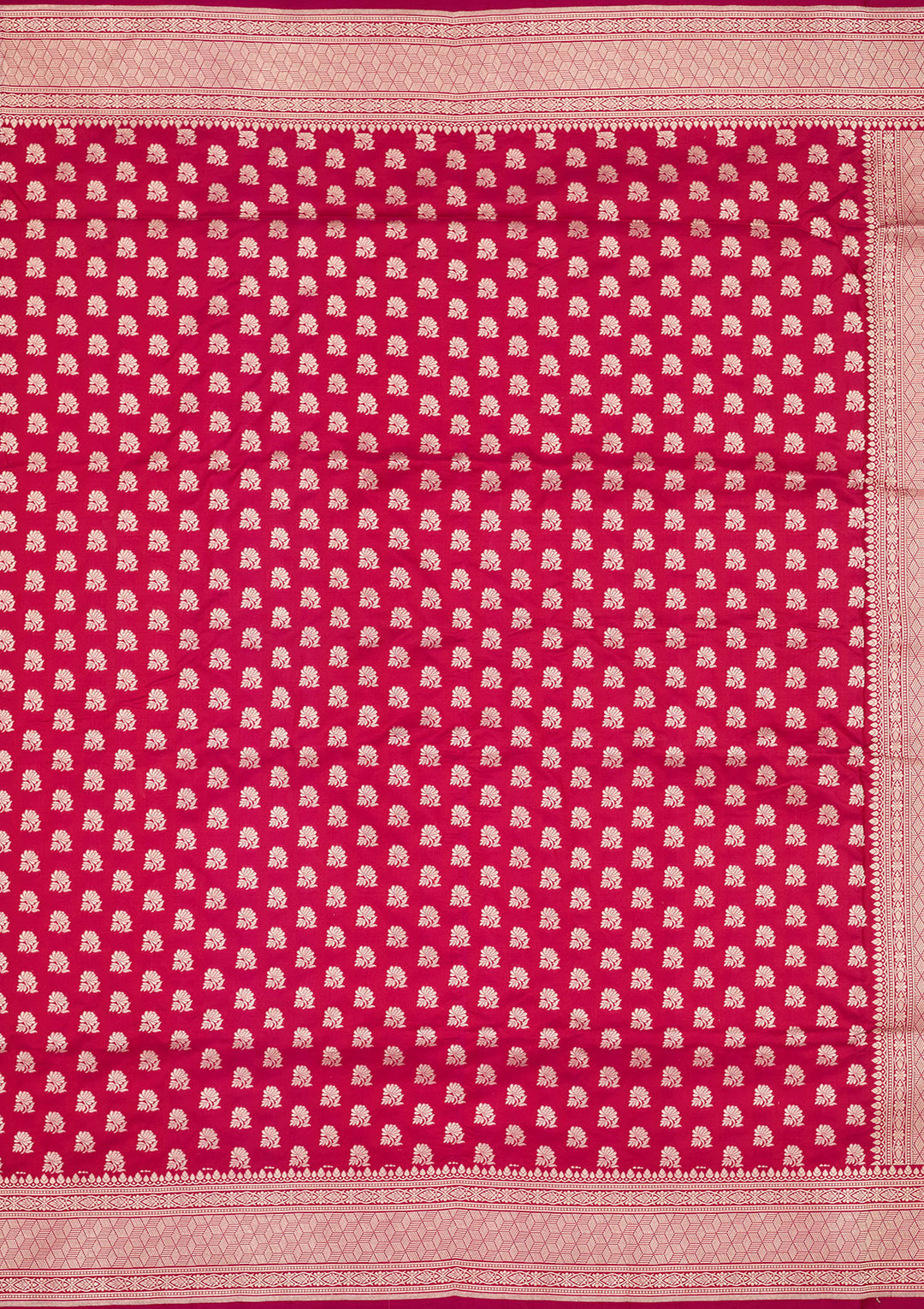 Magenta Pink Zariwork Pure Silk Saree
