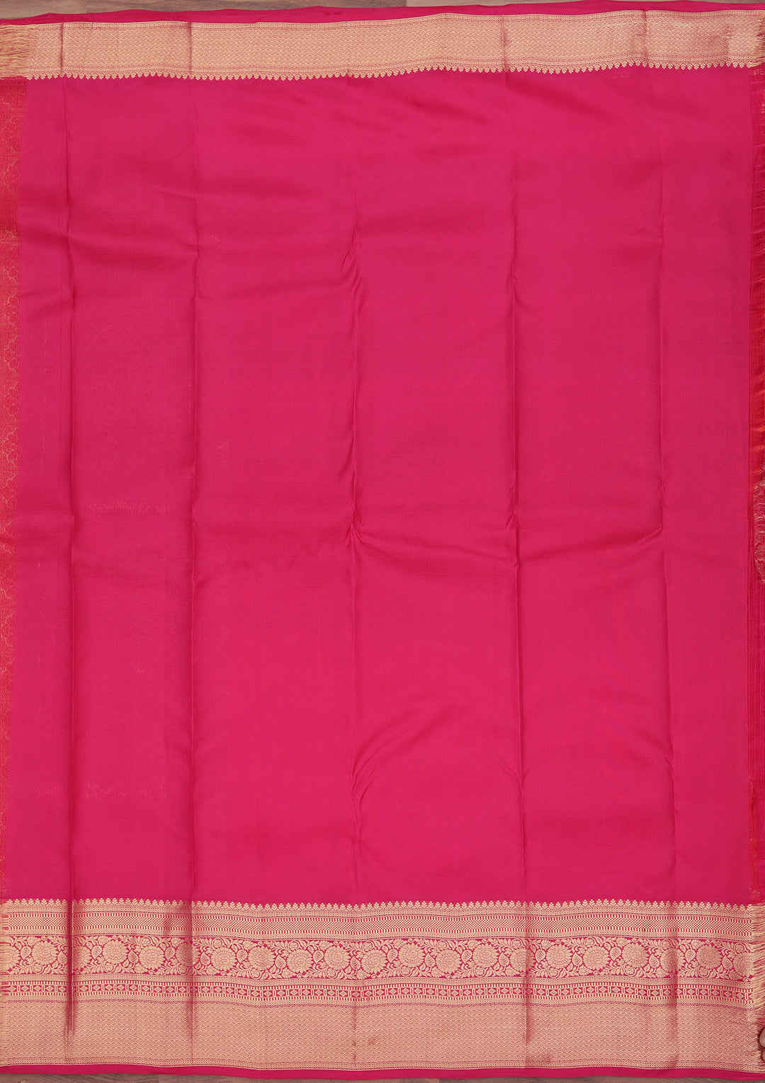 Rani Pink Zariwork Pure Silk Saree