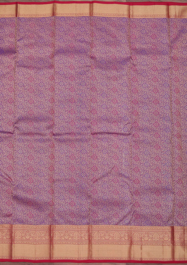 Royal Blue Zariwork Pure Silk Saree