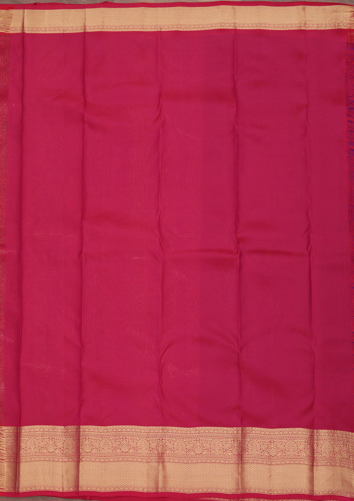 Royal Blue Zariwork Pure Silk Saree