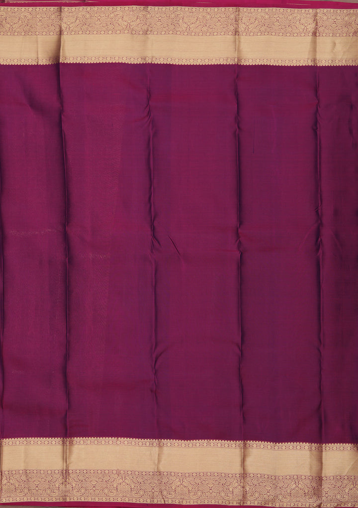 Bottle Green Zariwork Pure Silk Saree