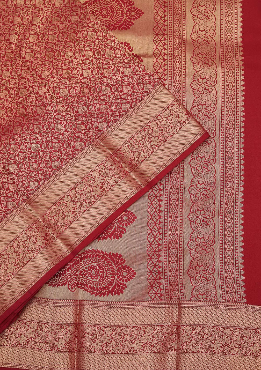 Maroon Zariwork Pure Silk Saree