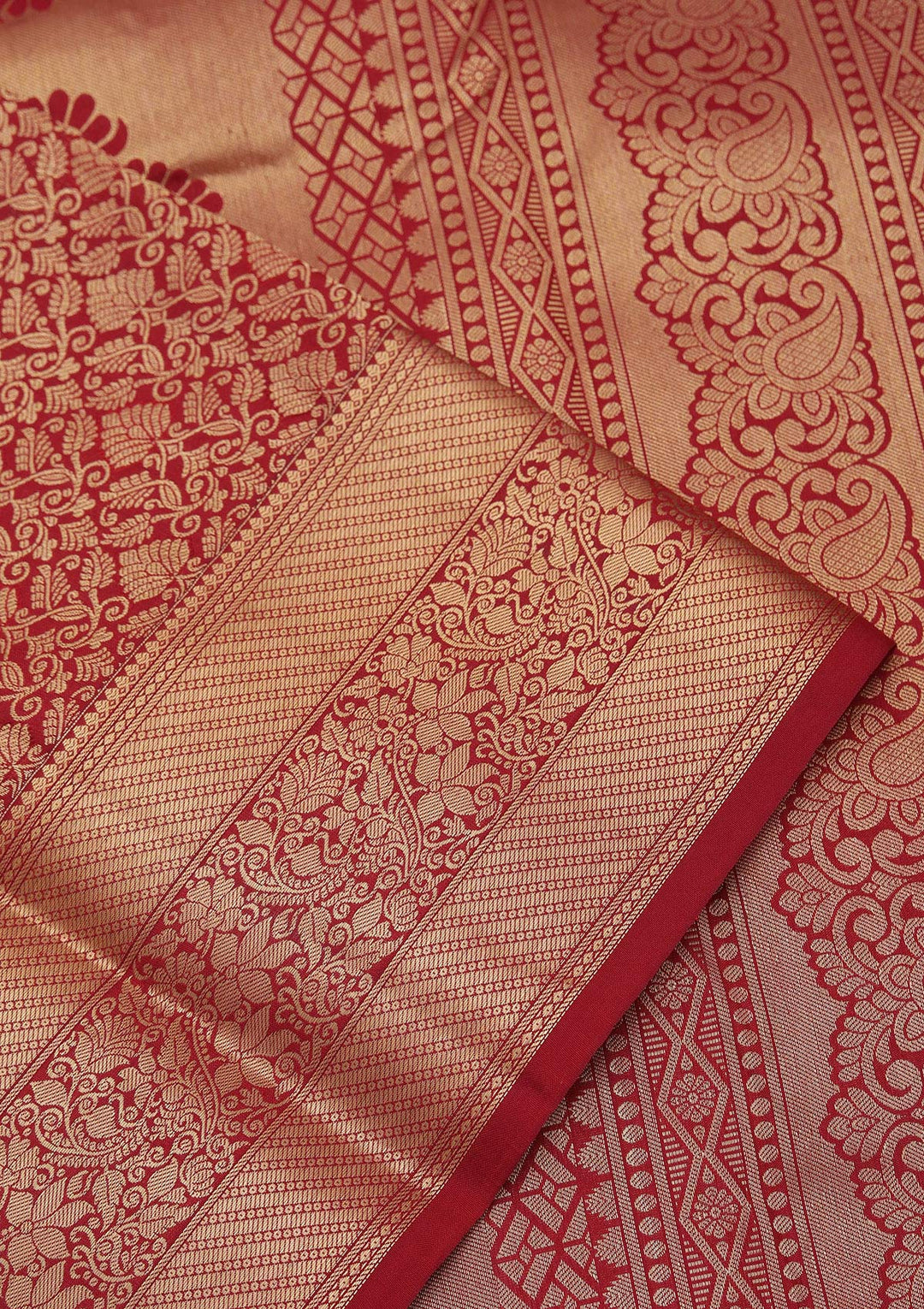 Maroon Zariwork Pure Silk Saree