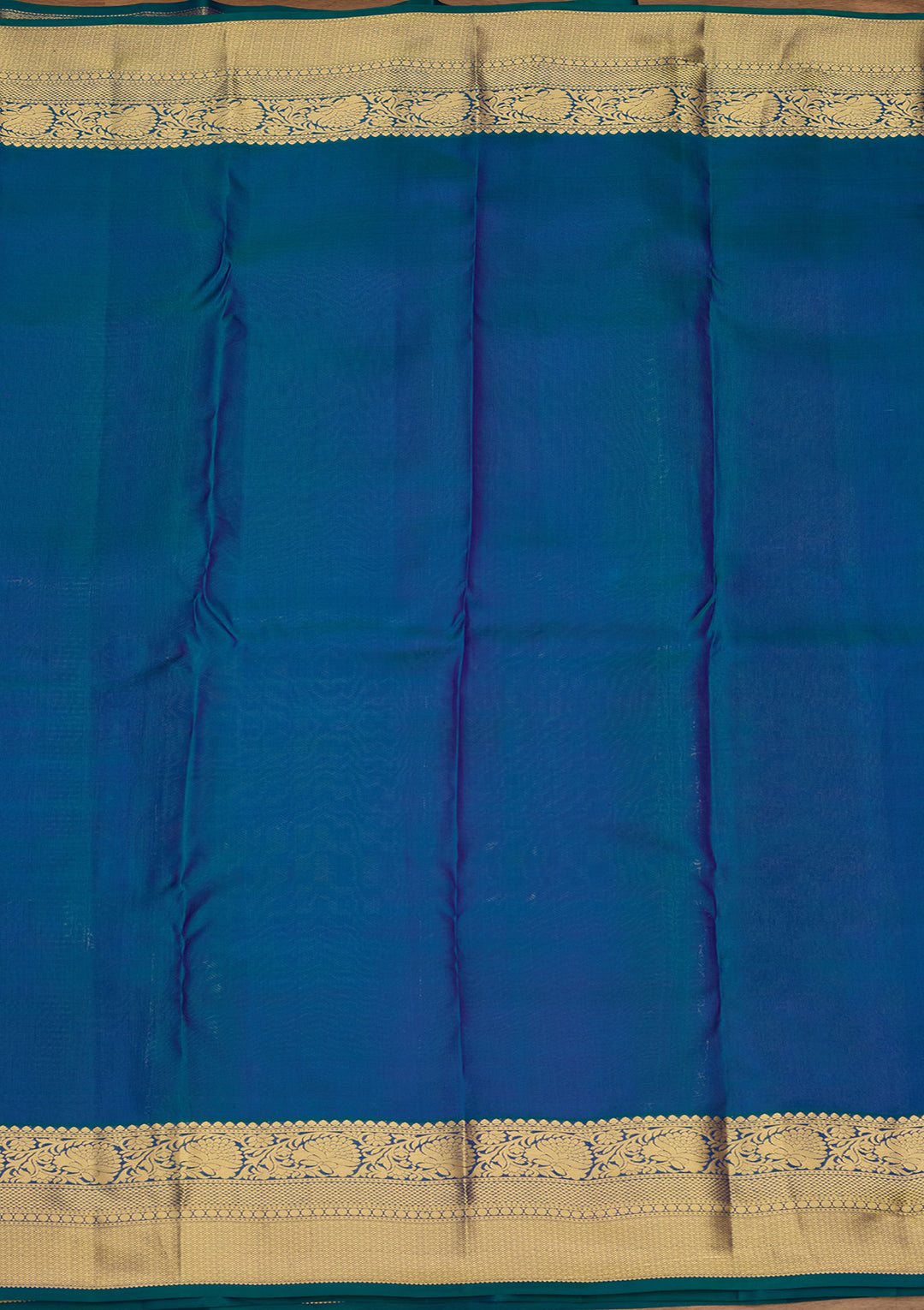 Sky Blue Zariwork (Gold) Silk Saree