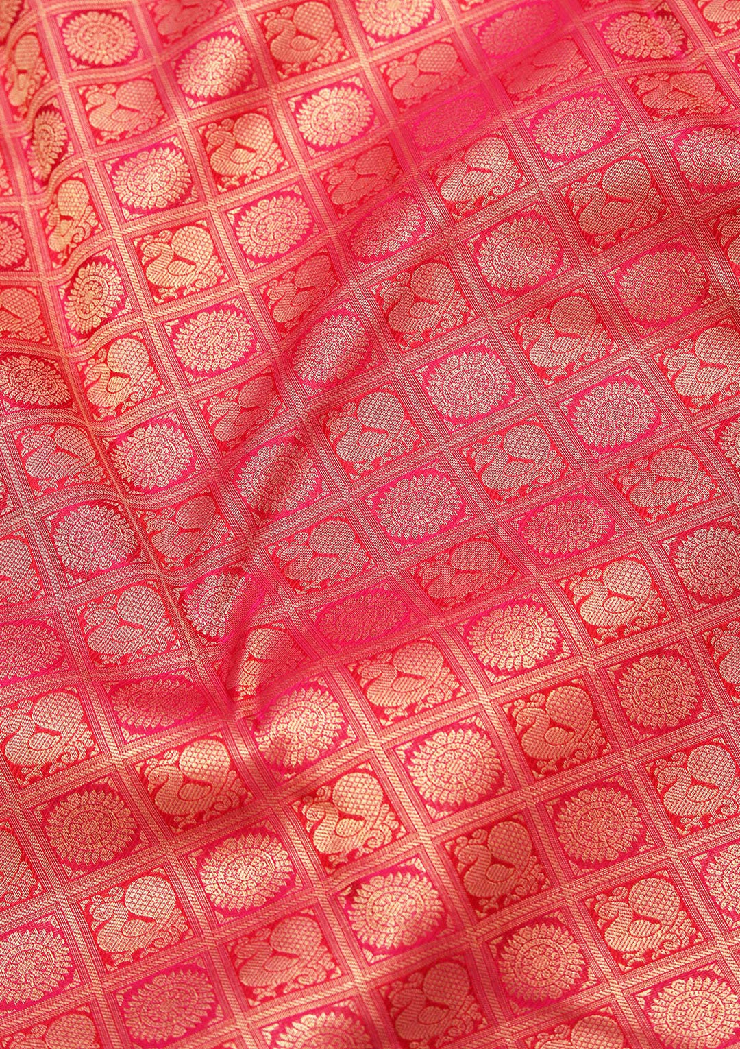 Red Zariwork Pure Silk Saree