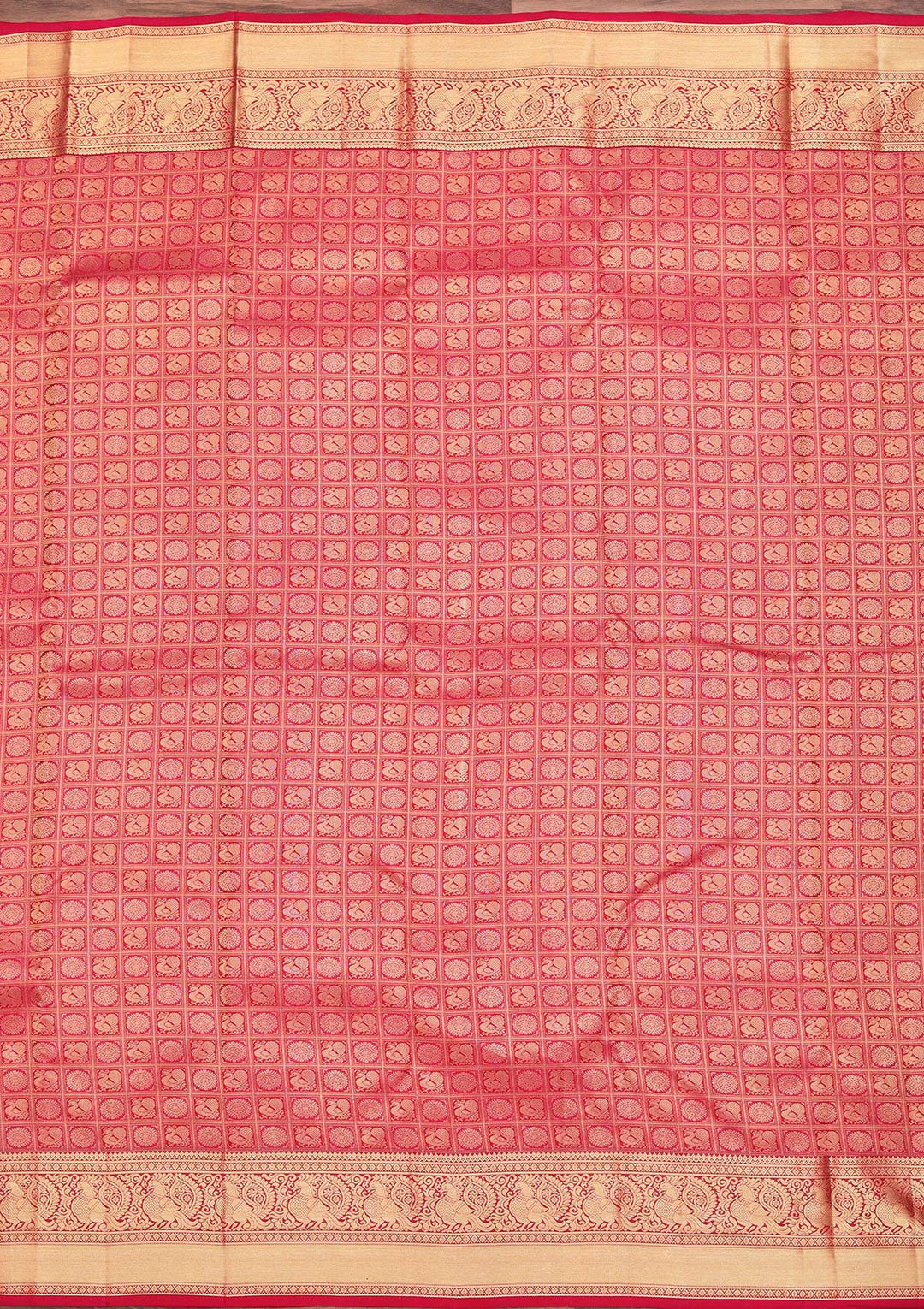 Red Zariwork Pure Silk Saree